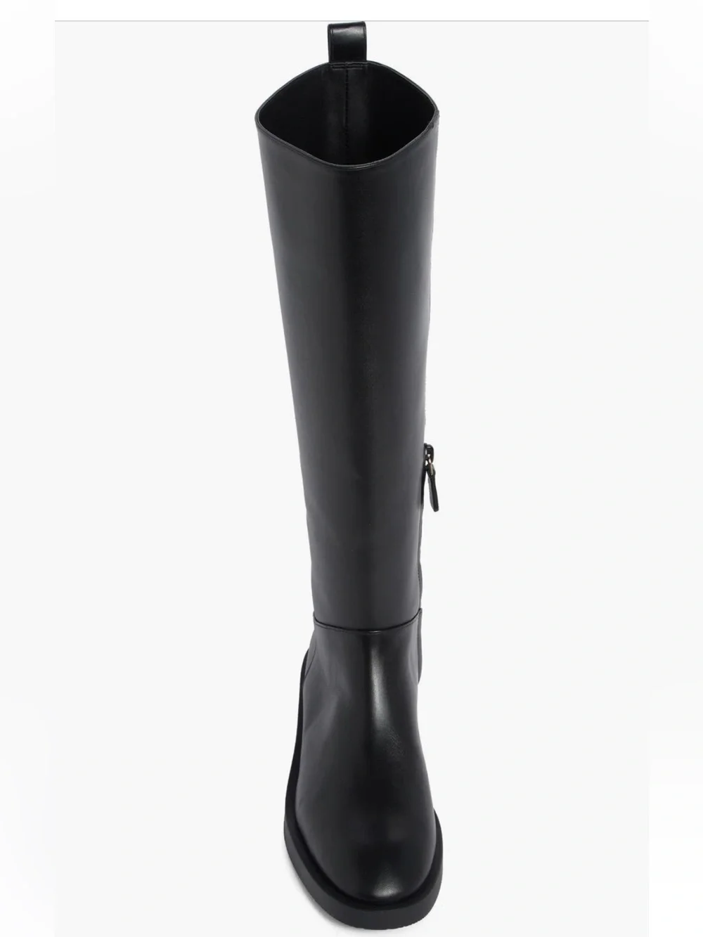 Stewart Weitzman Cazzie Knee High Black Leather Women's Riding Boots NIB 9.5